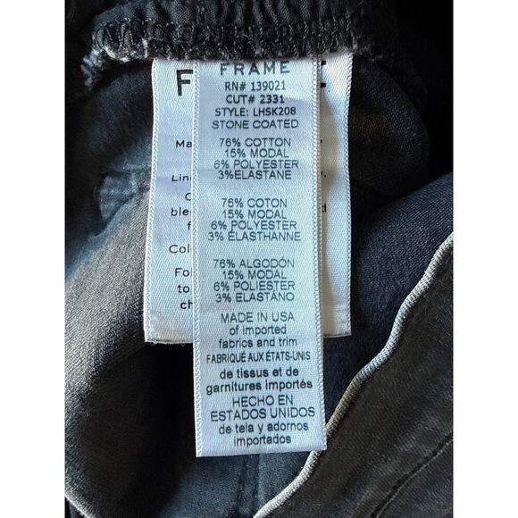 Frame Denim Womens Le High Skinny Jeans Washed Black Size 28 *EUC - Picture 9 of 11
